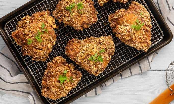 หนังไก่ทอดคีโต, ไก่ทอดคีโต